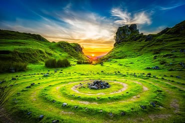 Green landscape - Akashic Wisdom Pathway